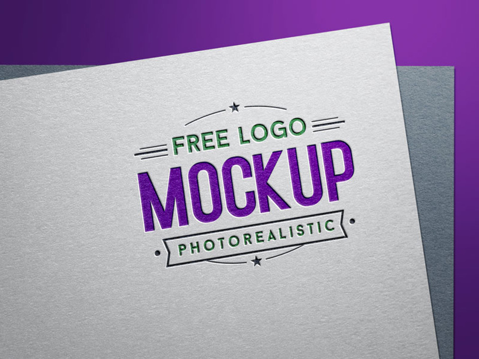 Photorealistic Logo Mockup PSD