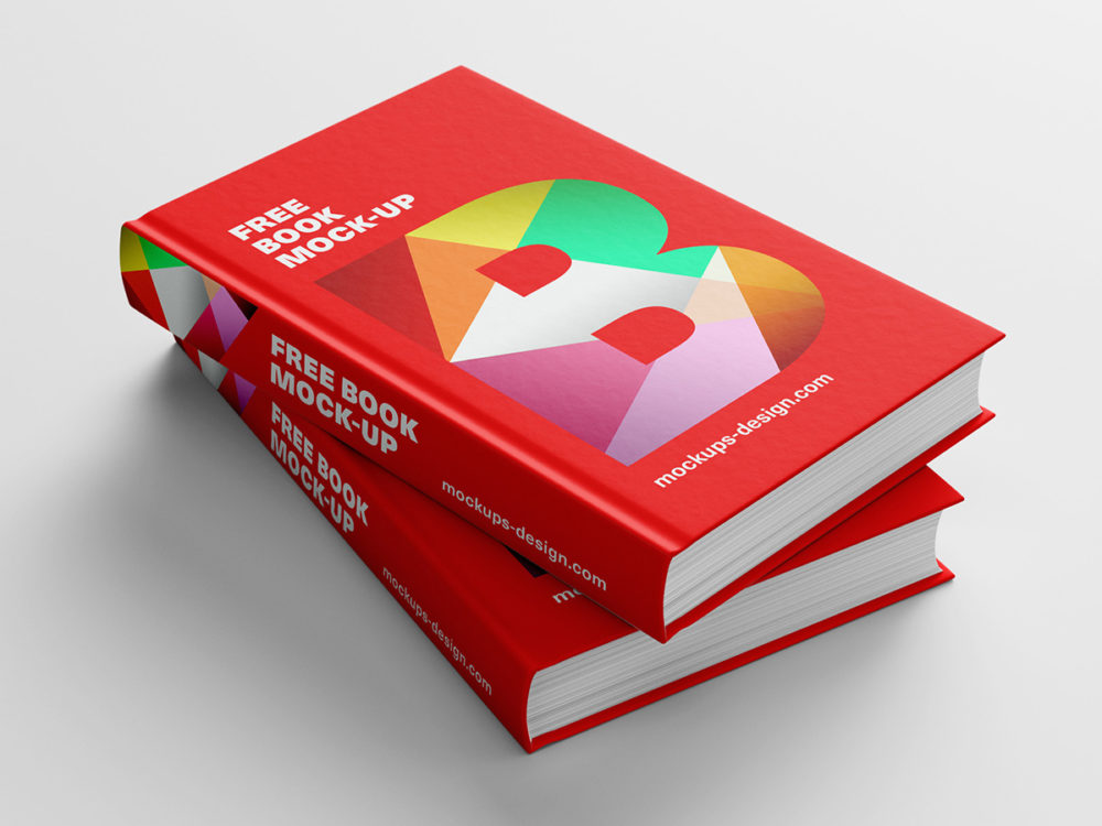 Free Open Hardcover Book Mockup (PSD)