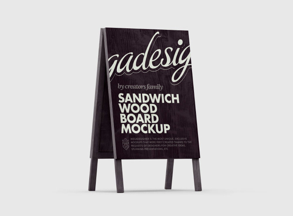 Advertising Sandwich Board Mockup 1000x738