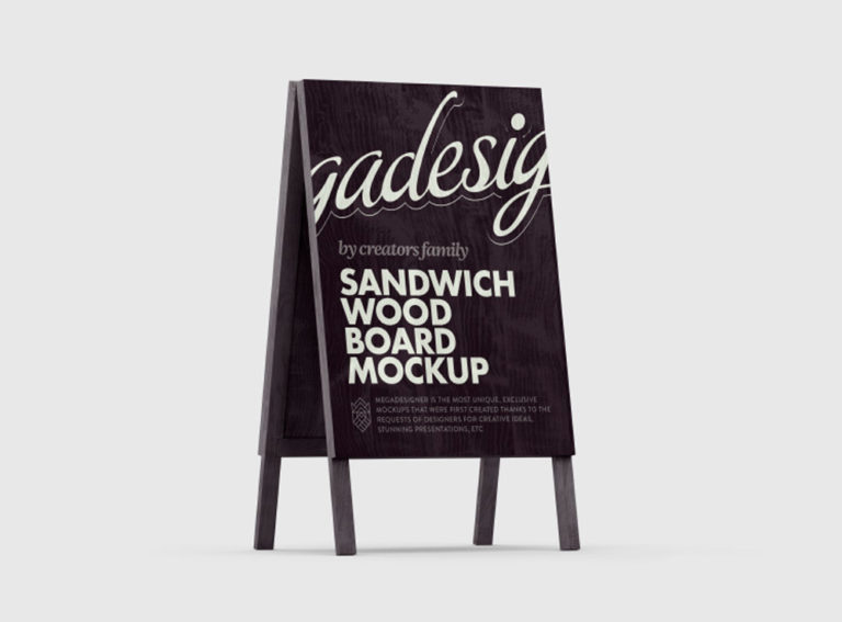 Advertising Sandwich Board Mockup - Mockup Love