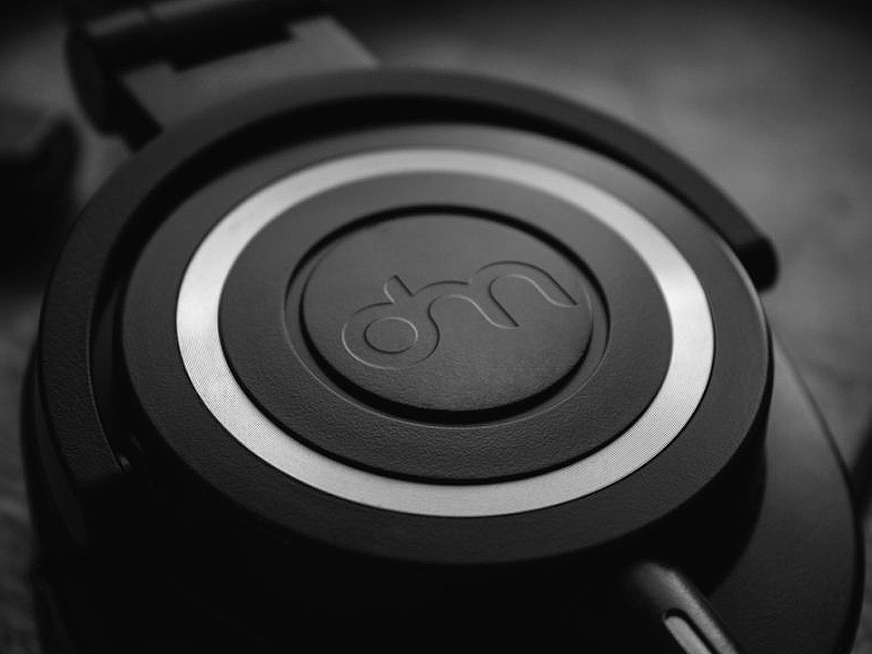 Headphones Logo Branding Mockup