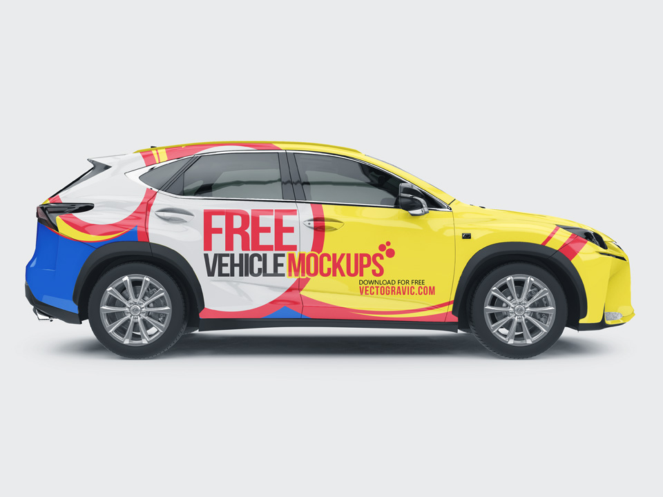 Branding on Vehicle Mockup Set