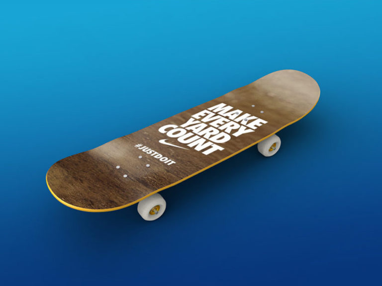 Free Skateboard PSD Mockup - Mockup Love