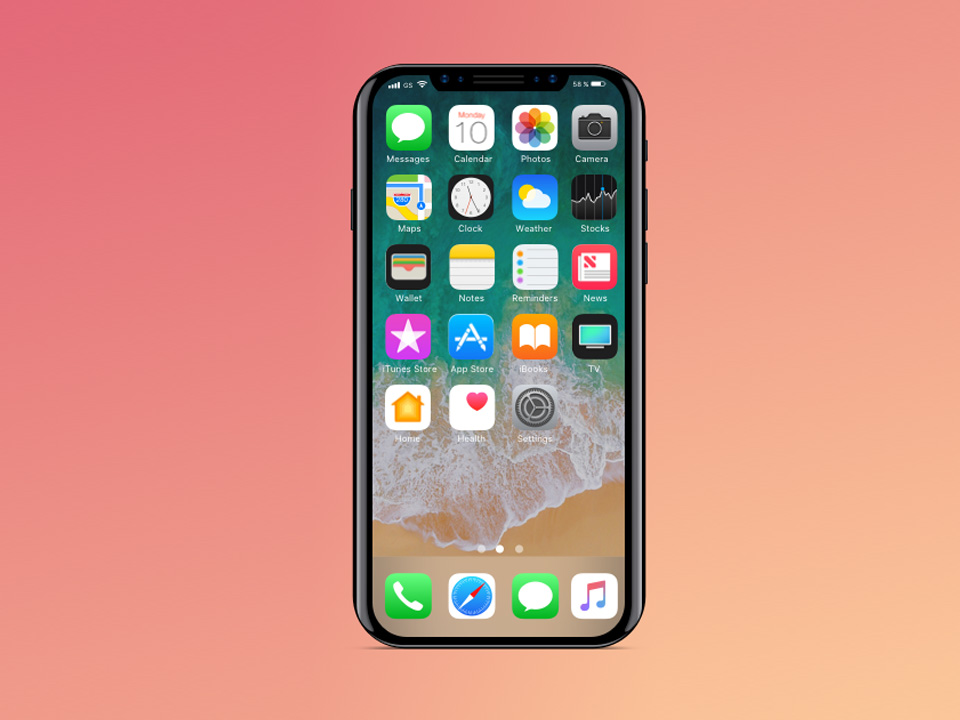 Hand with iPhone X 8Android Mockup PSDSKETCH  Mockup Hunt