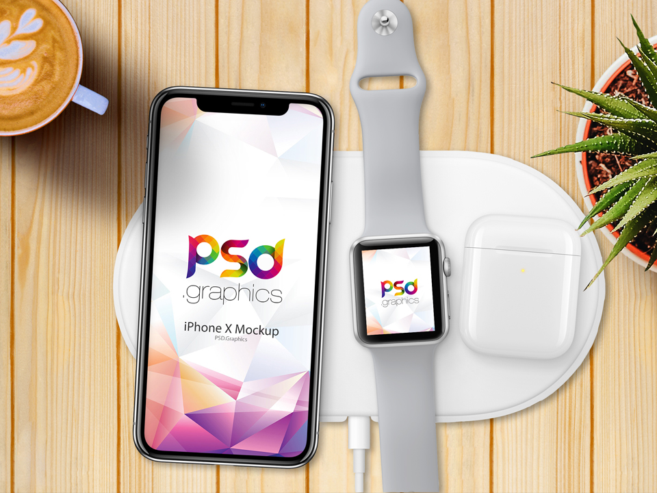 iPhone X with Apple Watch Mockup  mockup, free mockup, psd mockup, mockup psd, free psd, psd, download mockup, mockup download, photoshop mockup, mock-up, free mock-up, mock-up psd, mockup template, free mockup psd, presentation mockup, branding mockup, free psd mockup