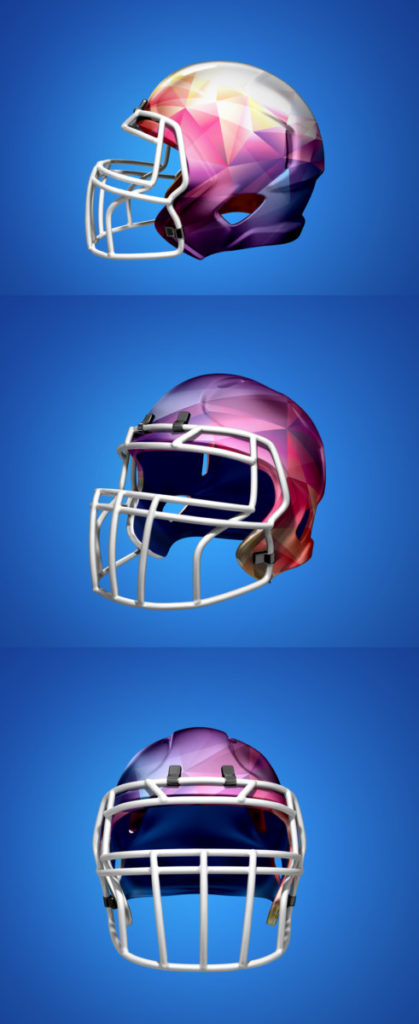 Football Helmet PSD Mockups Set - Mockup Love