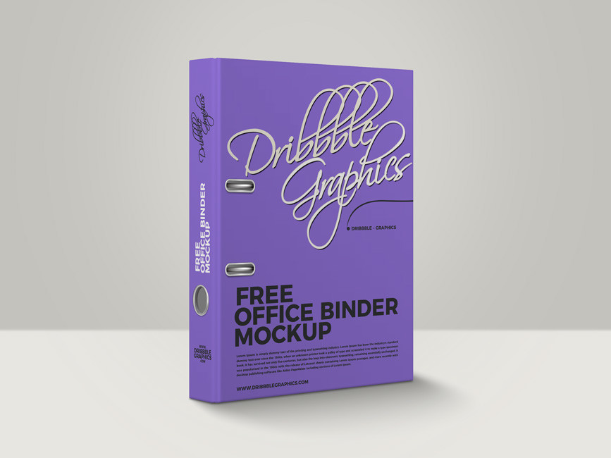 Free Office Binder Mockup PSD