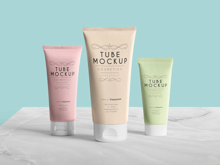 Download Cosmetic Tube Mockup Free PSD - Mockup Love