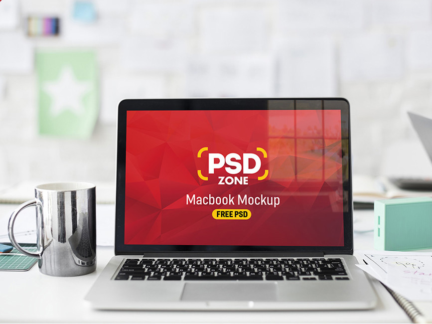 Macbook Pro Mockup Free PSD