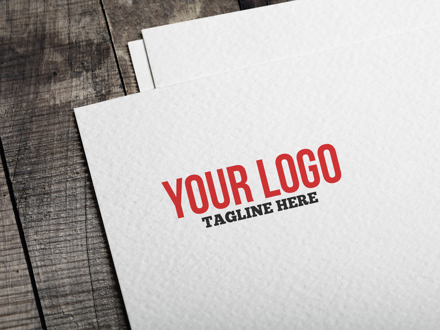 Download Realistic Logo PSD Mockup - Mockup Love