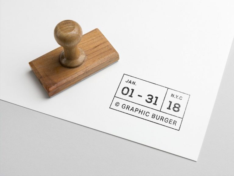 Download Free Rubber Stamp PSD Mockup - Mockup Love