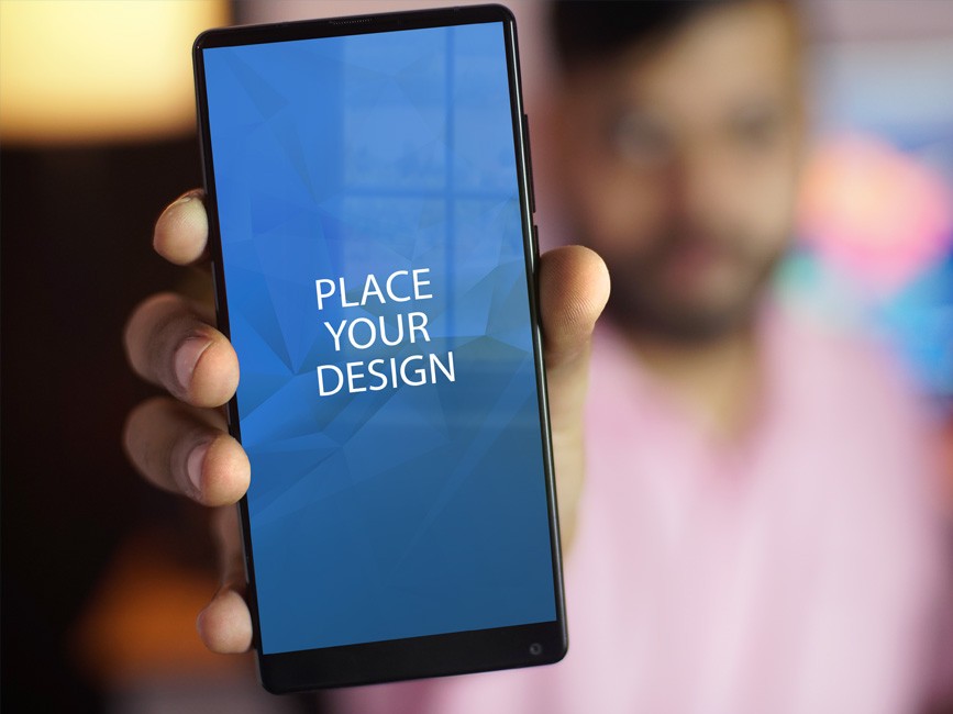 Download Man Holding Smartphone Mockup Mockup Love