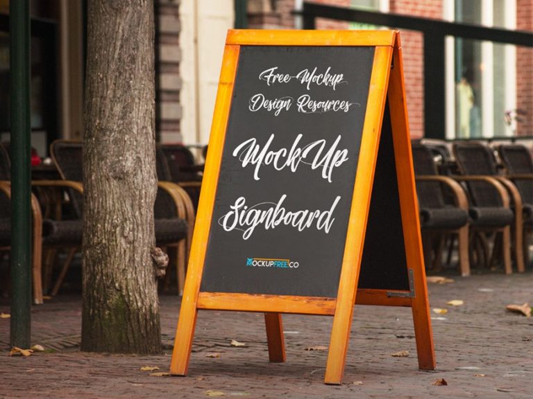 Sandwich Board Mockup PSD - Mockup Love