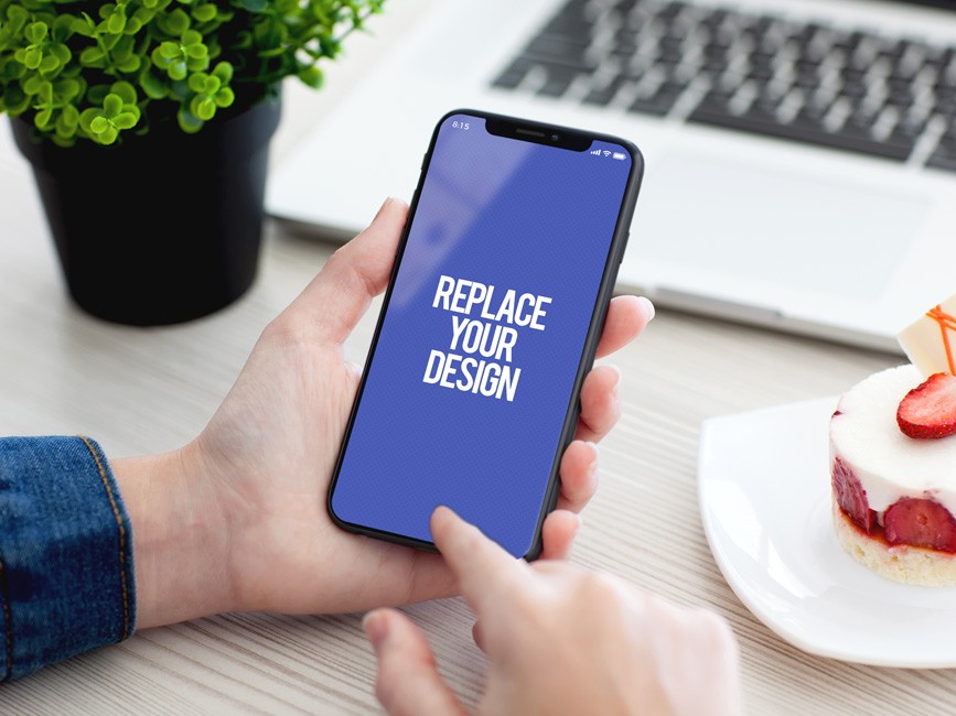 Download Apple Iphone X In Hand Mockup Mockup Love