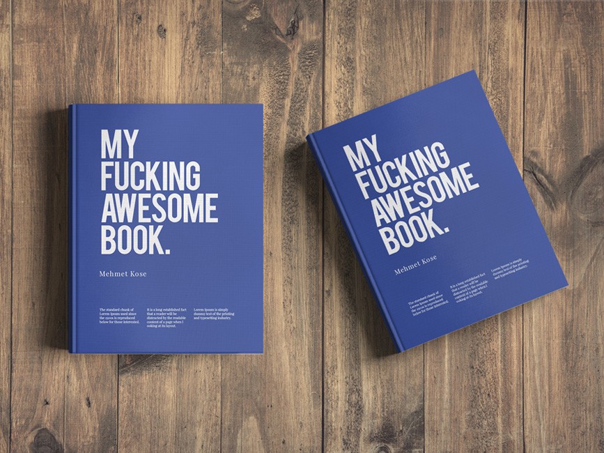 Book Hardcover Free Mockup