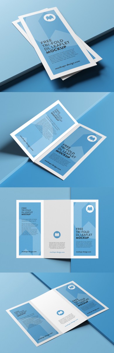 Download Tri-fold Brochure Mockup Bundle - Mockup Love