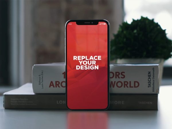 iPhone X with Books Free Mockup  mockup, free mockup, psd mockup, mockup psd, free psd, psd, download mockup, mockup download, photoshop mockup, mock-up, free mock-up, mock-up psd, mockup template, free mockup psd, presentation mockup, branding mockup, free psd mockup