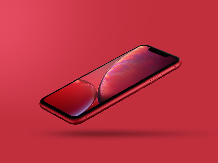 Floating iPhone Xr Mockup