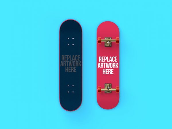 Front and Back Skateboard Mockup  mockup, free mockup, psd mockup, mockup psd, free psd, psd, download mockup, mockup download, photoshop mockup, mock-up, free mock-up, mock-up psd, mockup template, free mockup psd, presentation mockup, branding mockup, free psd mockup