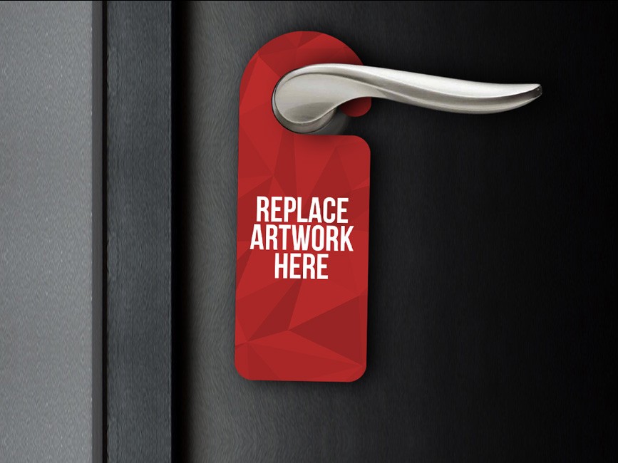 Realistic Door Hanger Mockup - Mockup Love