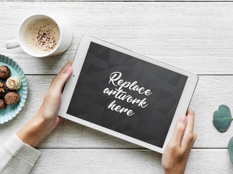 Download iPad Pro on Dining Table Mockup - Mockup Love