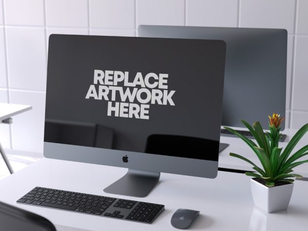 Clean iMac Pro Workspace Mockup  mockup, free mockup, psd mockup, mockup psd, free psd, psd, download mockup, mockup download, photoshop mockup, mock-up, free mock-up, mock-up psd, mockup template, free mockup psd, presentation mockup, branding mockup, free psd mockup