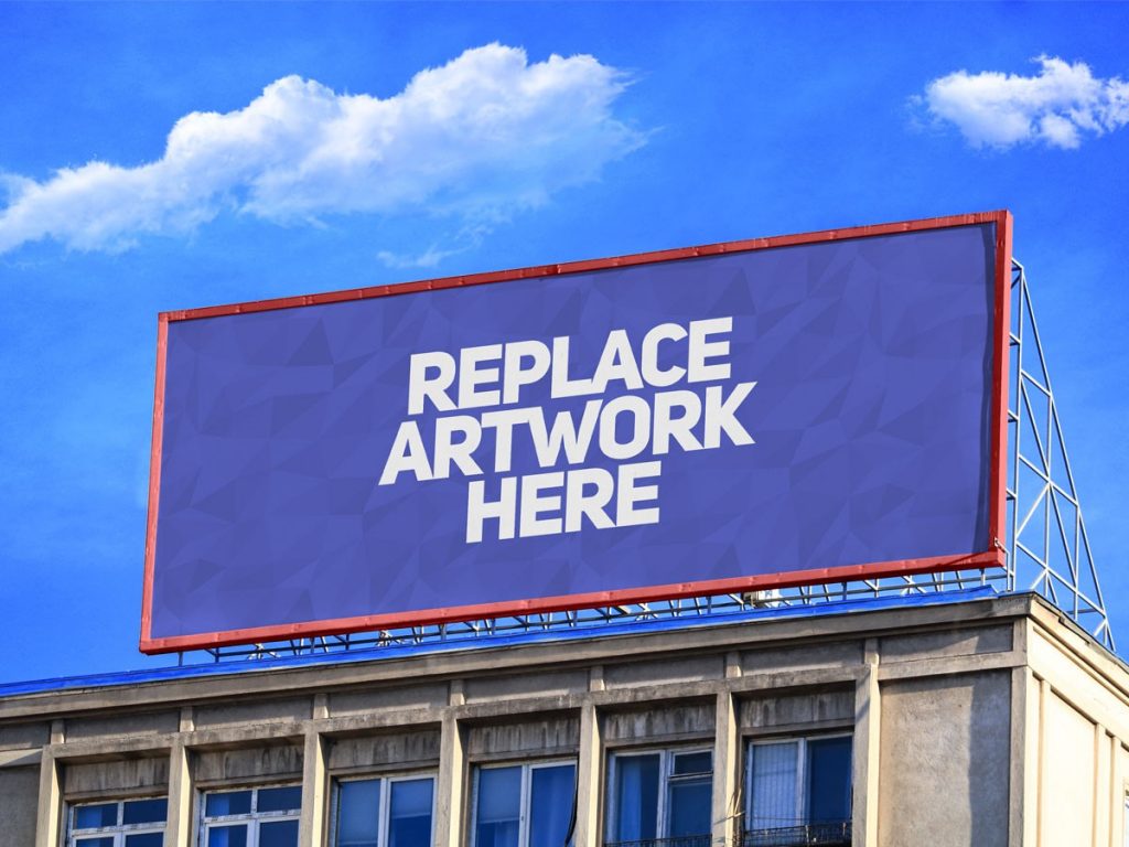 Advertising Billboard on Building Mockup Mockup Love