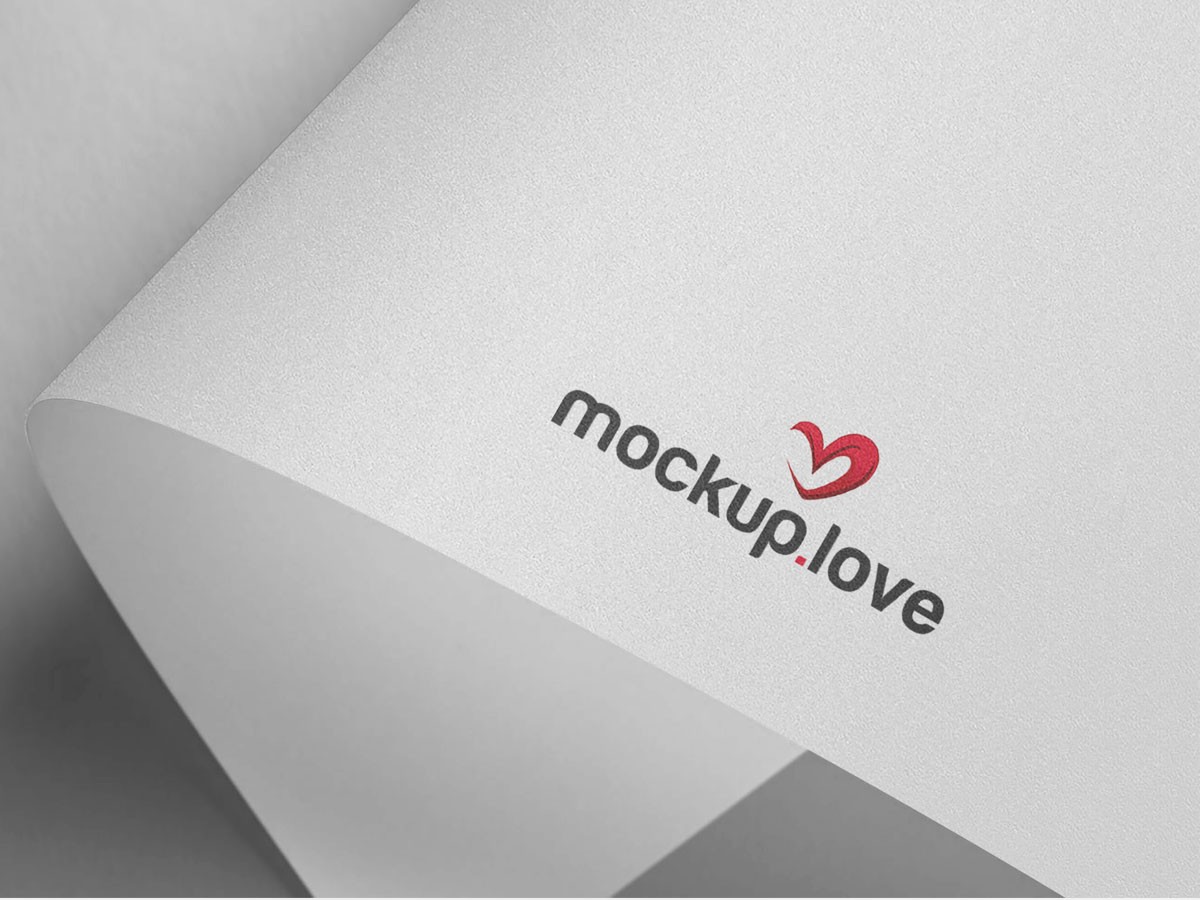 New Logo Presentation Mockup on Paper Gráfico por Harry_de · Creative  Fabrica