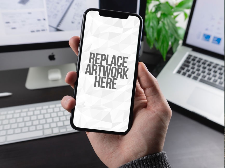 Man Holding Smartphone PSD Mockup  mockup, free mockup, psd mockup, mockup psd, free psd, psd, download mockup, mockup download, photoshop mockup, mock-up, free mock-up, mock-up psd, mockup template, free mockup psd, presentation mockup, branding mockup, free psd mockup