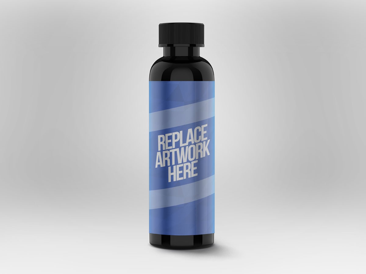 Download Download Free Tall Bottle Psd Mockup