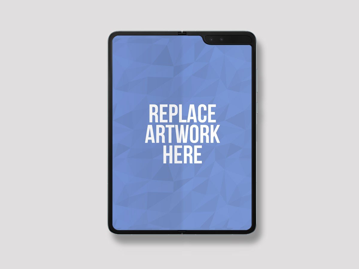 Galaxy Fold Smartphone Mockup Galaxy Fold Smartphone Mockup