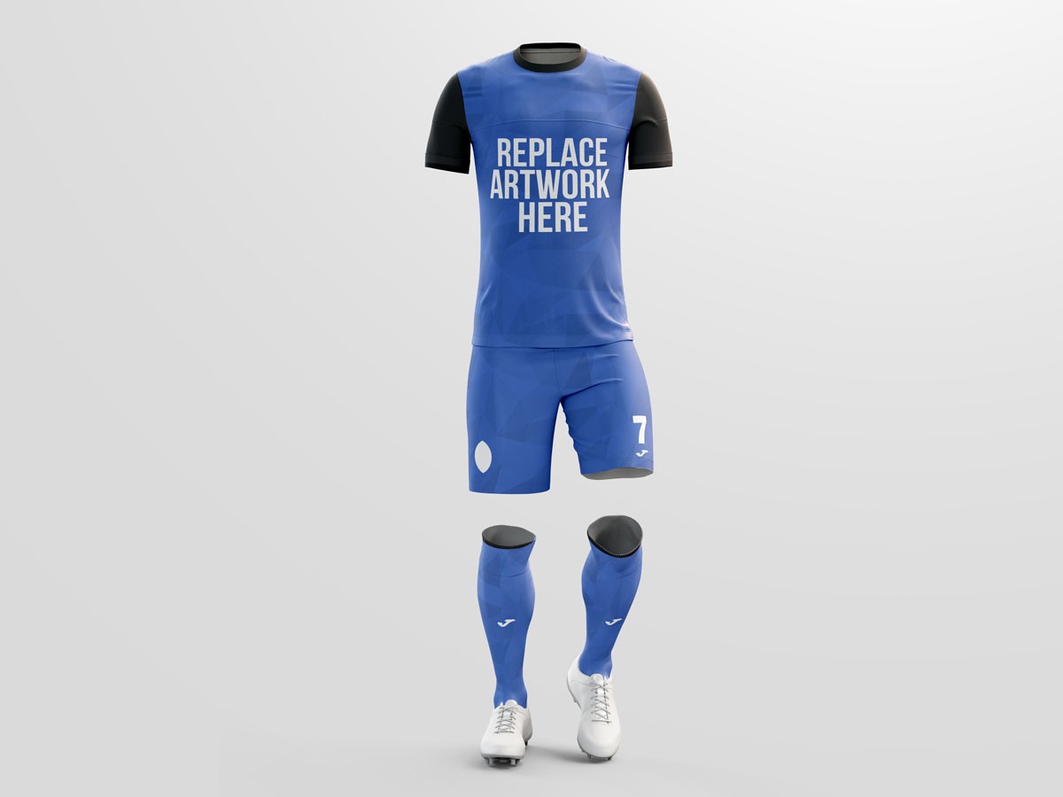 Soccer Kit Mockup Jordan Aschwege Download - Soccer Jersey ...