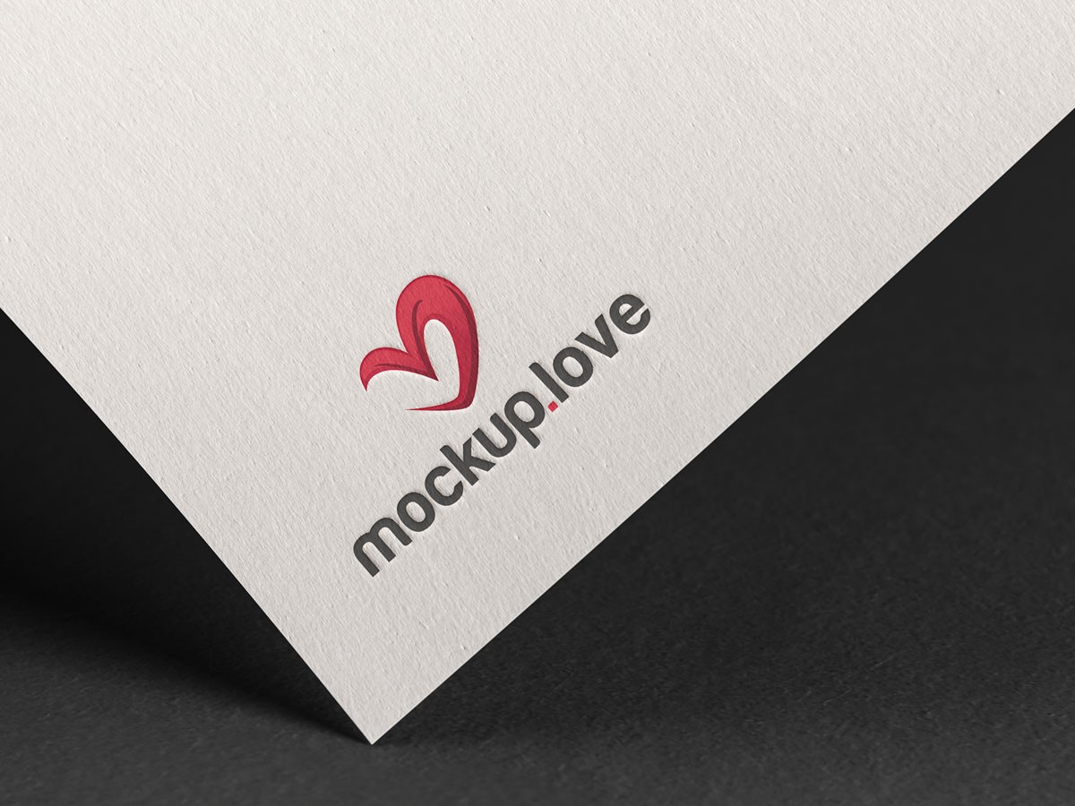 Download Embossed Logo Mockup - Mockup Love