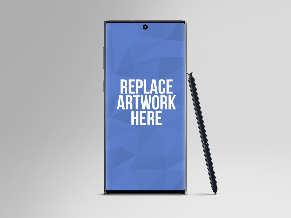 Front View Note10 Plus Mockup