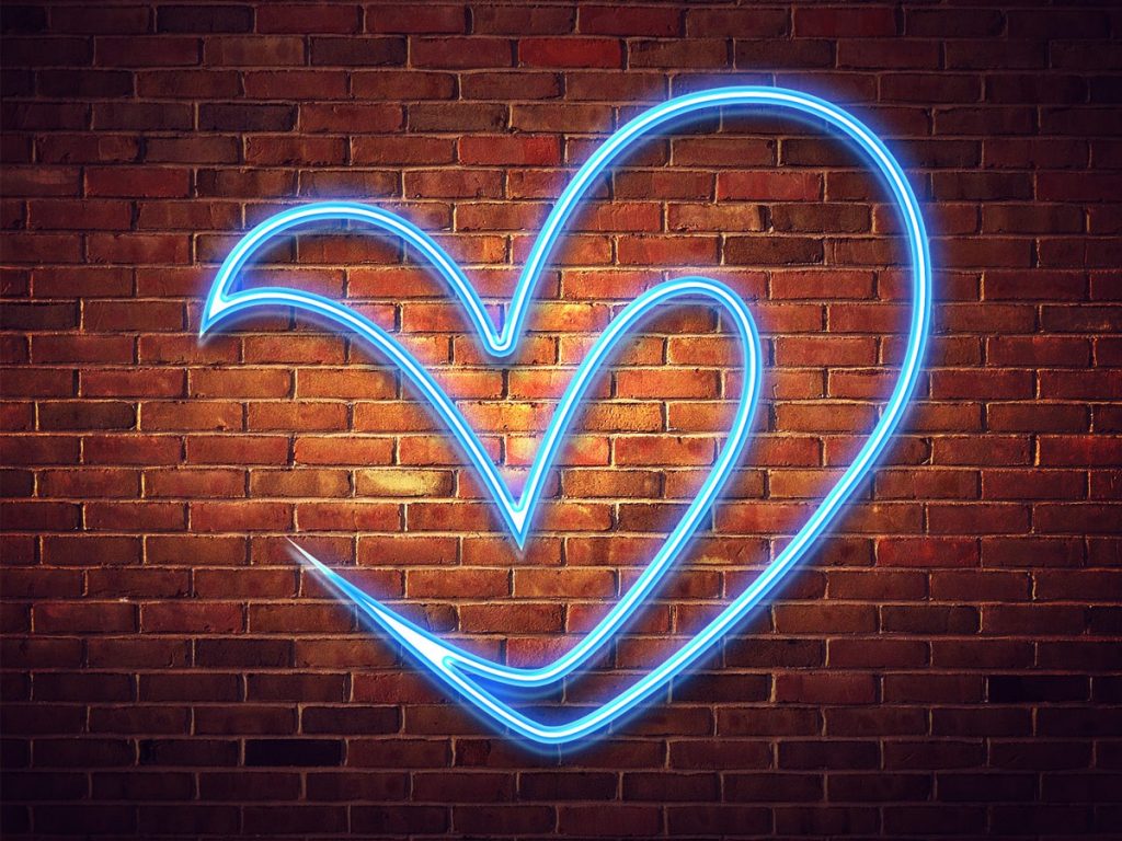 Neon Light Logo Mockup - Mockup Love