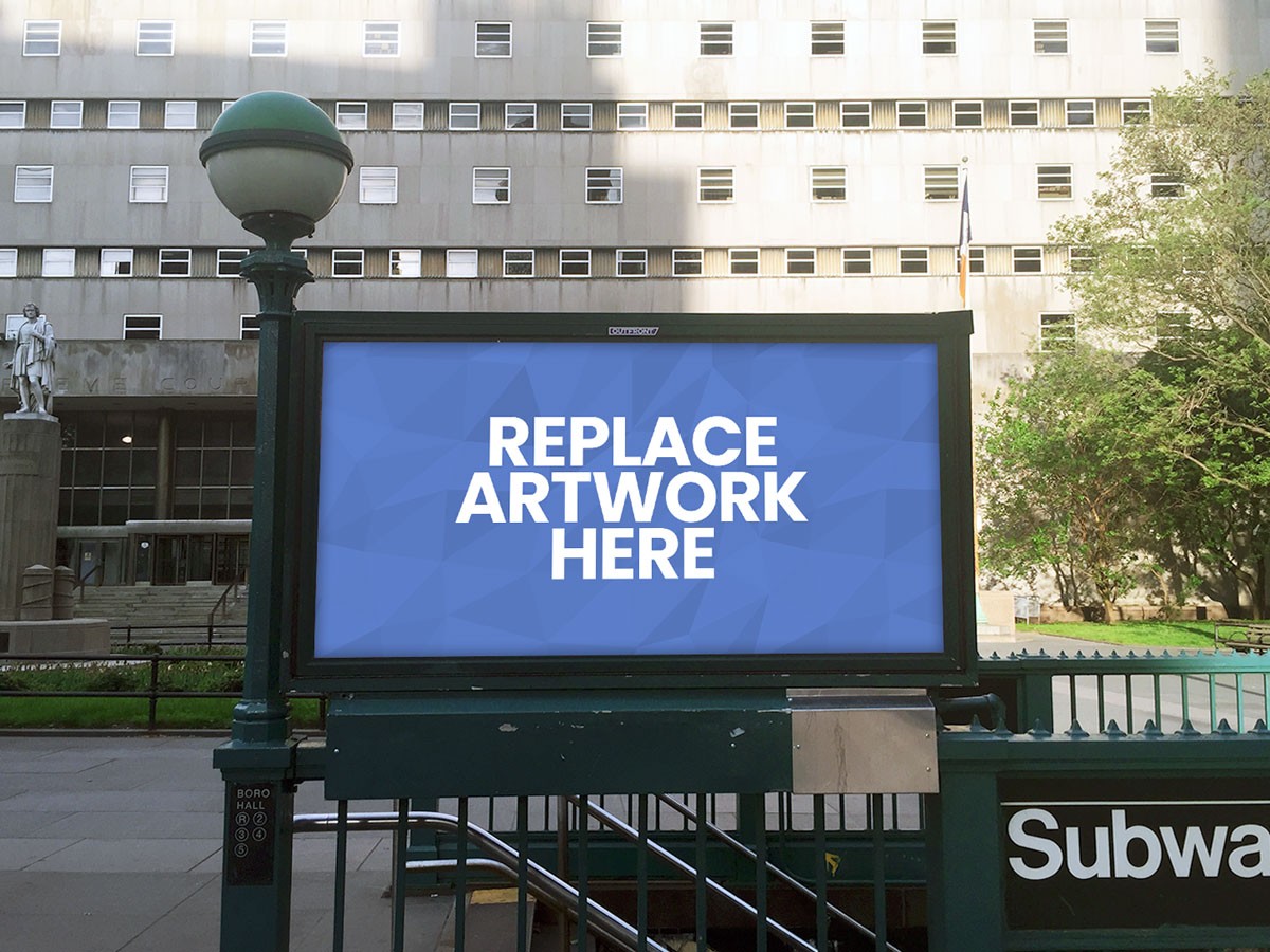 Download Subway Advertisement Billboard Mockup Mockup Love