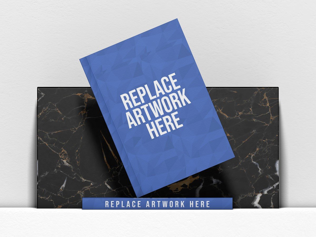 Floating Book Cover Branding Mockup Mockup Love