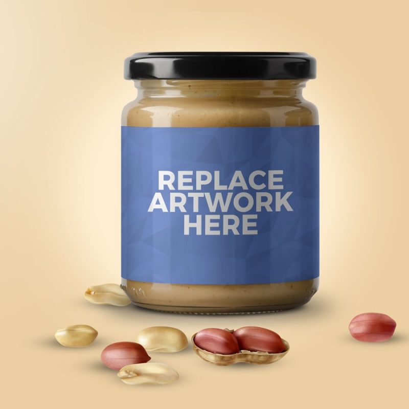 Download Peanut Butter Glass Jar Mockup - Mockup Love