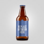 Beer Bottle Label Mockup