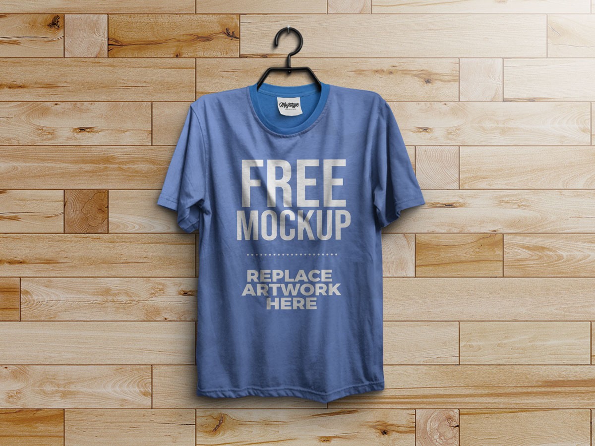 Download T-Shirt on Hanger Mockup - Mockup Love