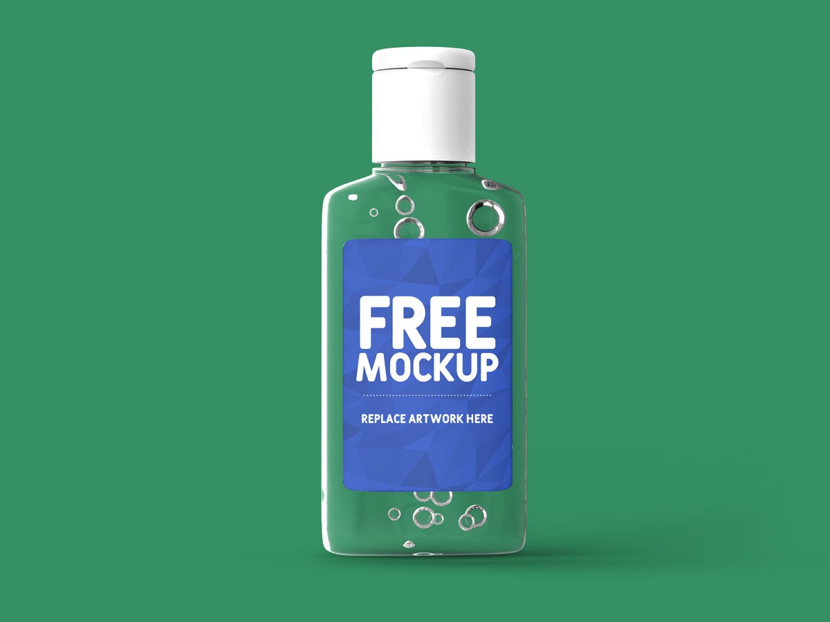 Download Hand Sanitizer Bottle Mockup - Mockup Love