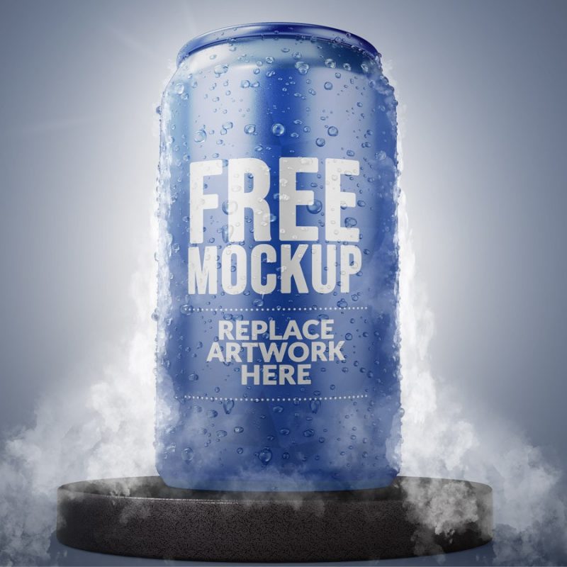 Download 500ml Soda Can Mockup - Mockup Love