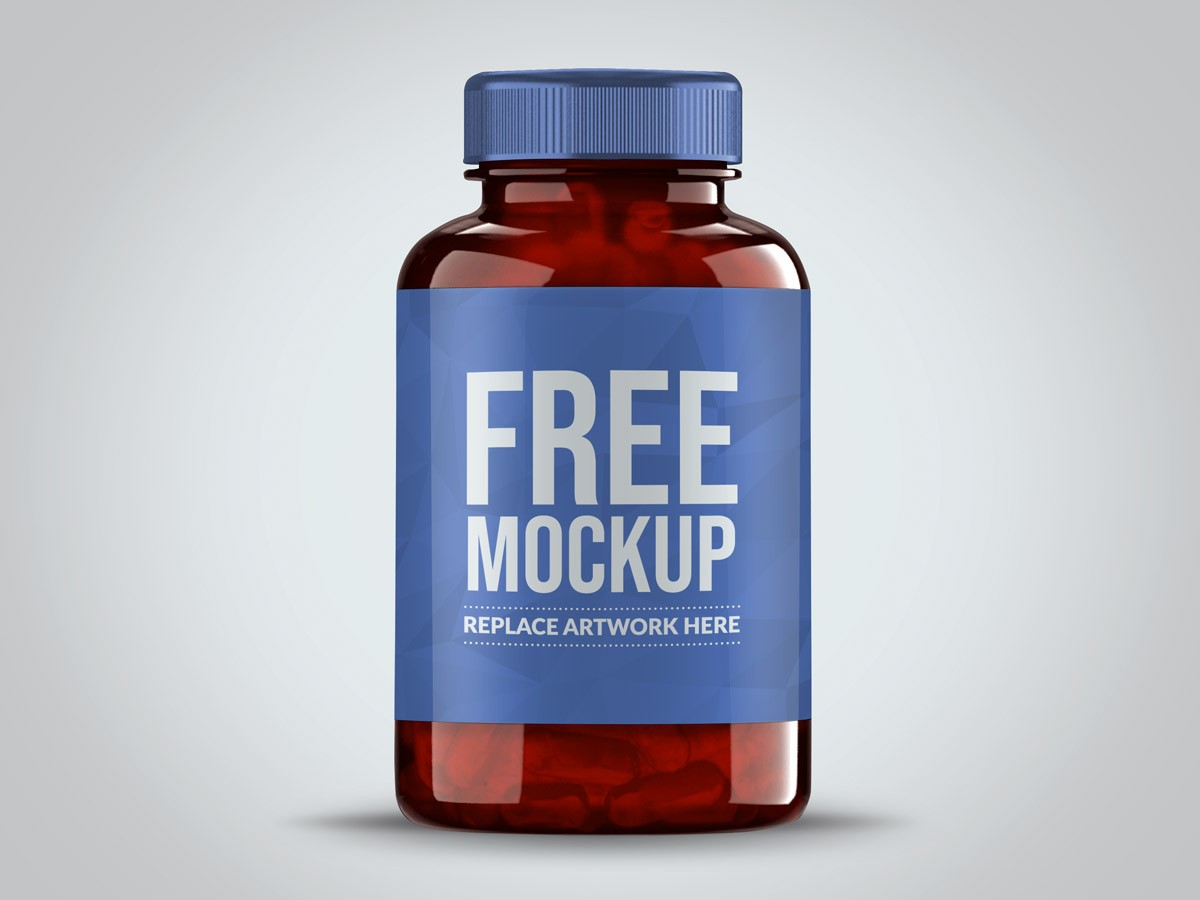 Pills Bottle Label Mockup Mockup Love