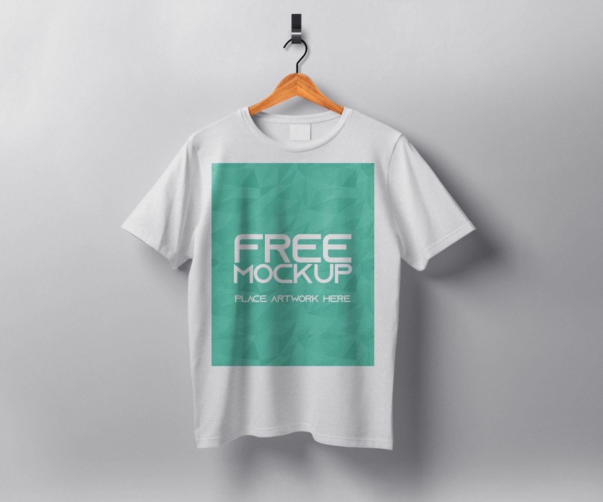 Hanging tshirt mockup - Mockup Love