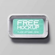 Plastic Disposable Food Container Mockup