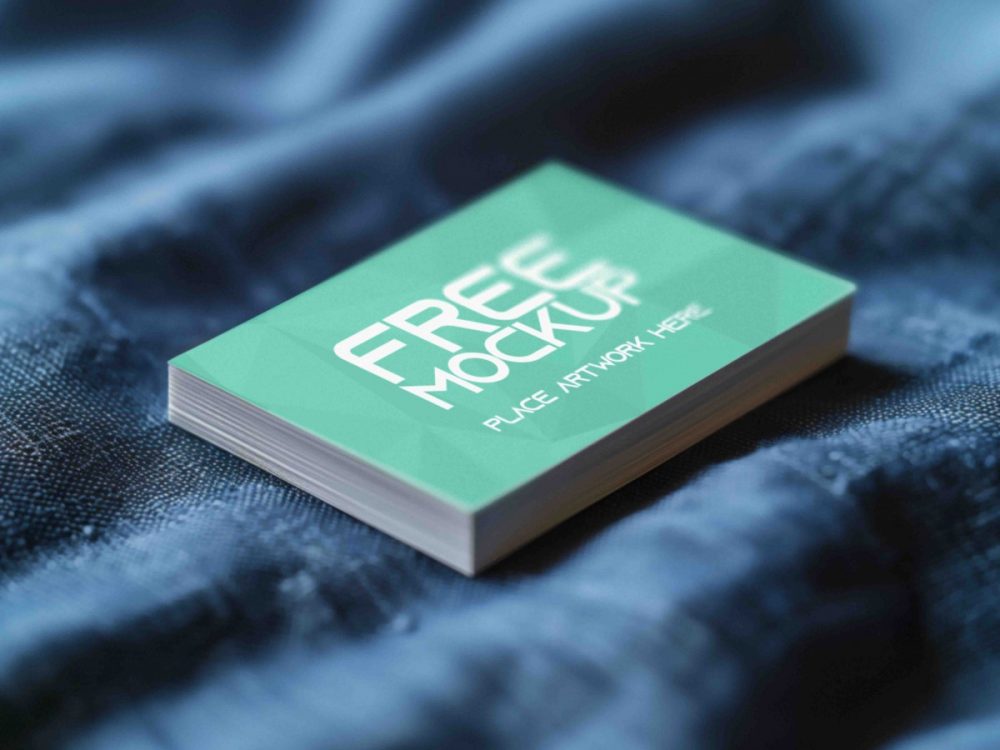 Realistic business card stack on fabric mockup  mockup, free mockup, psd mockup, mockup psd, free psd, psd, download mockup, mockup download, photoshop mockup, mock-up, free mock-up, mock-up psd, mockup template, free mockup psd, presentation mockup, branding mockup, free psd mockup