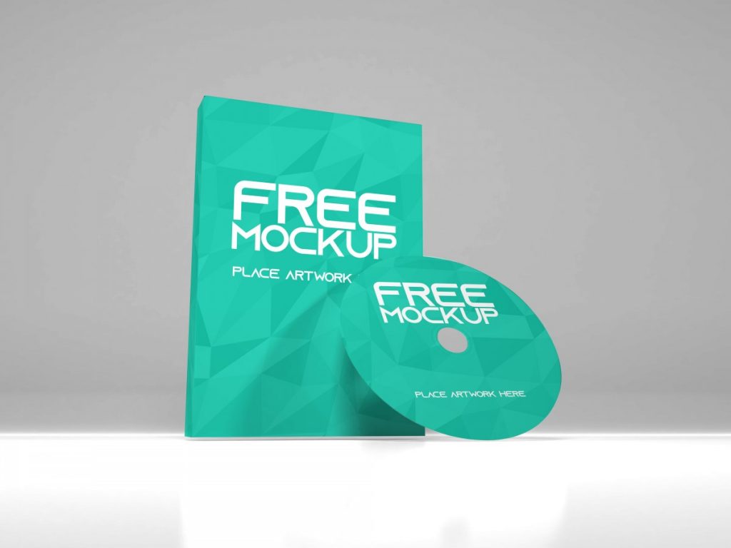 Software disc & box mockup - Mockup Love