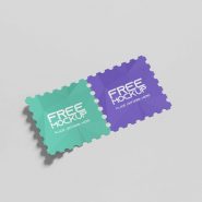 Postage stamps mockups